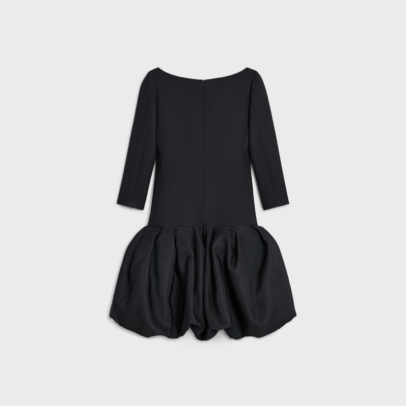 boule skirt dress IN wool and silk cady 3