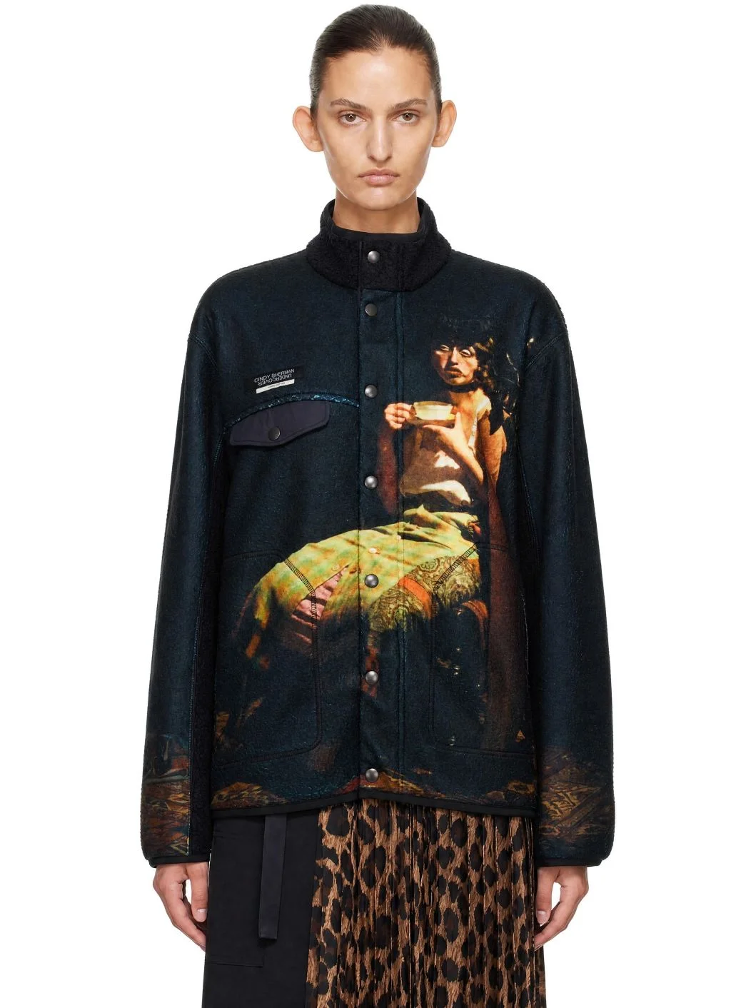 Black Cindy Sherman Fleece Jacket - 1