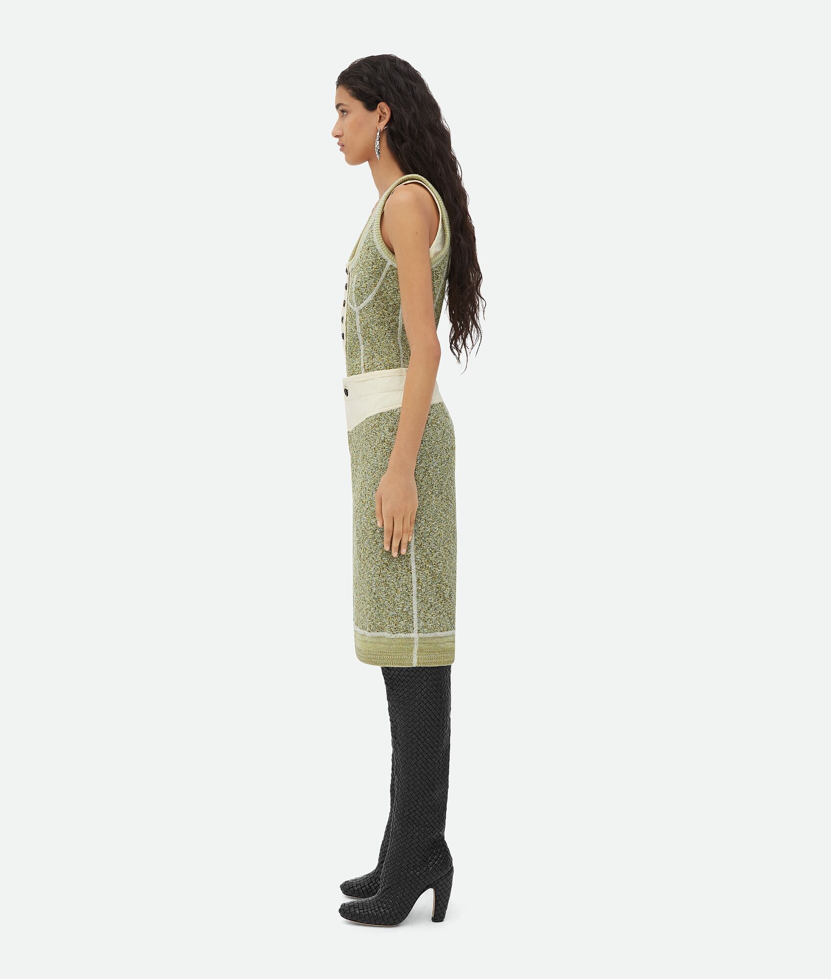 Textured Mouline Cotton Jersey Skirt - 2