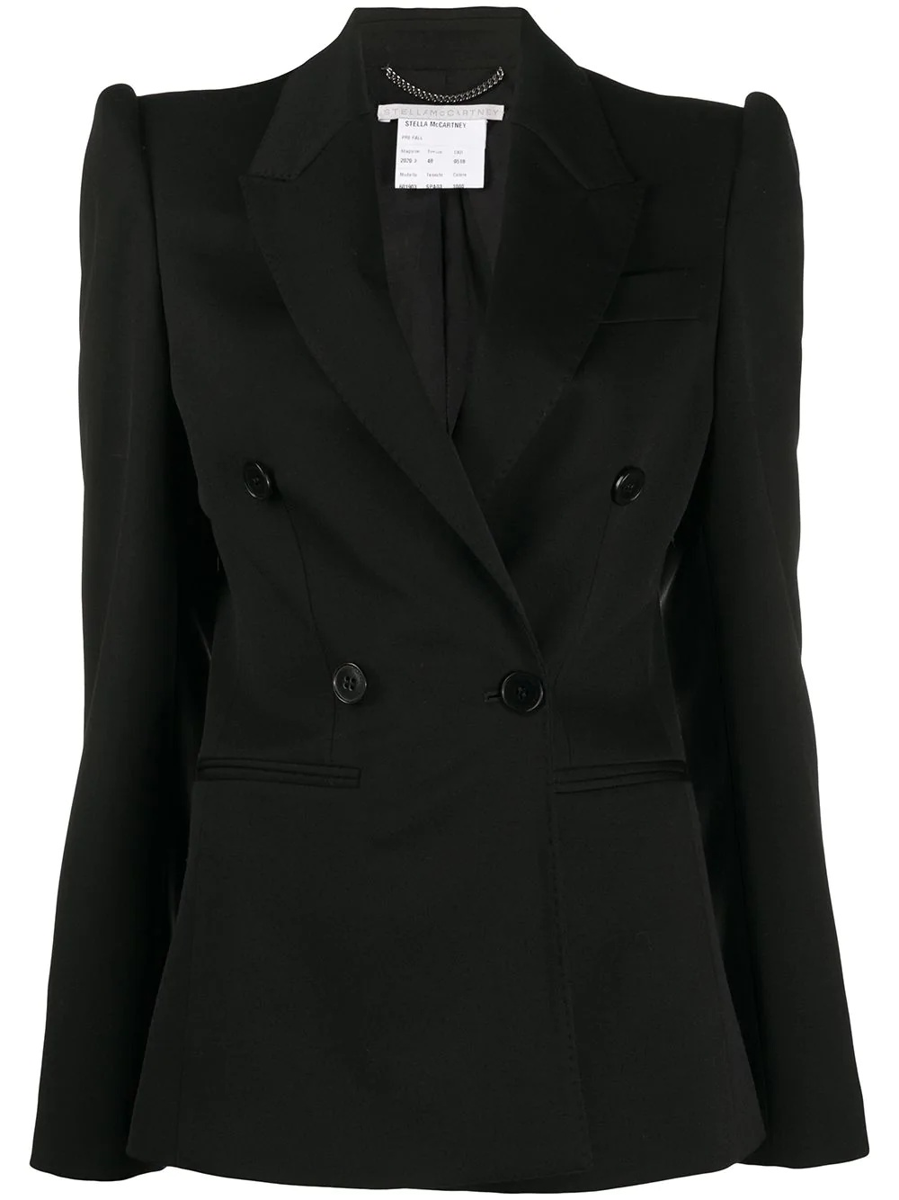 decorative button blazer - 1