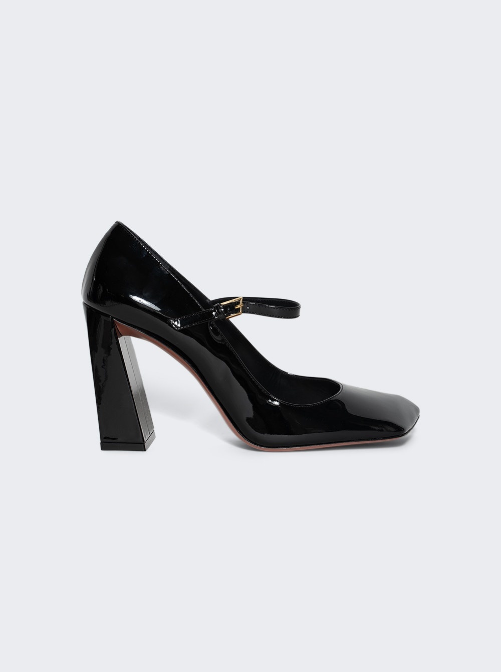 Charlotte Mary Jane Pumps Patent Black - 1