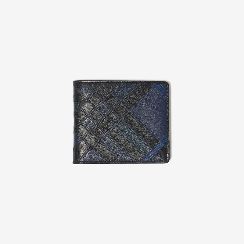 Check Intarsia Bifold Wallet 1
