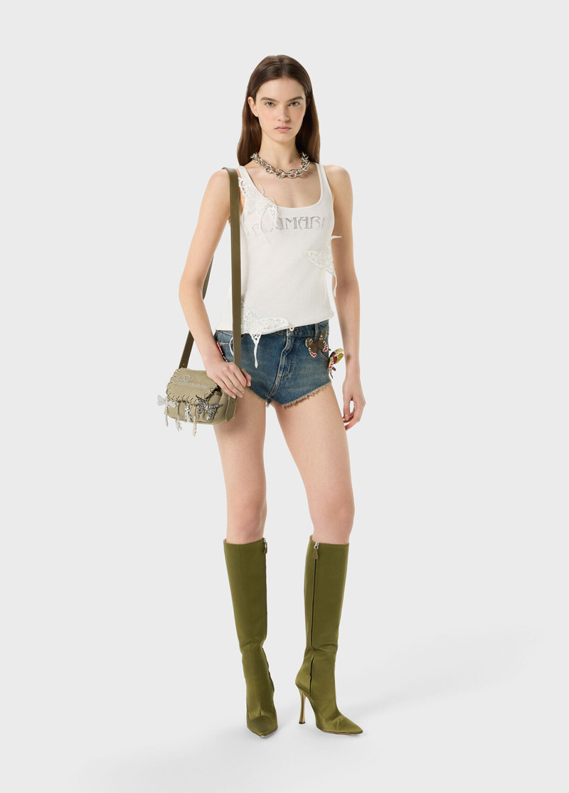 DENIM SHORTS WITH BUTTERFLIES 5