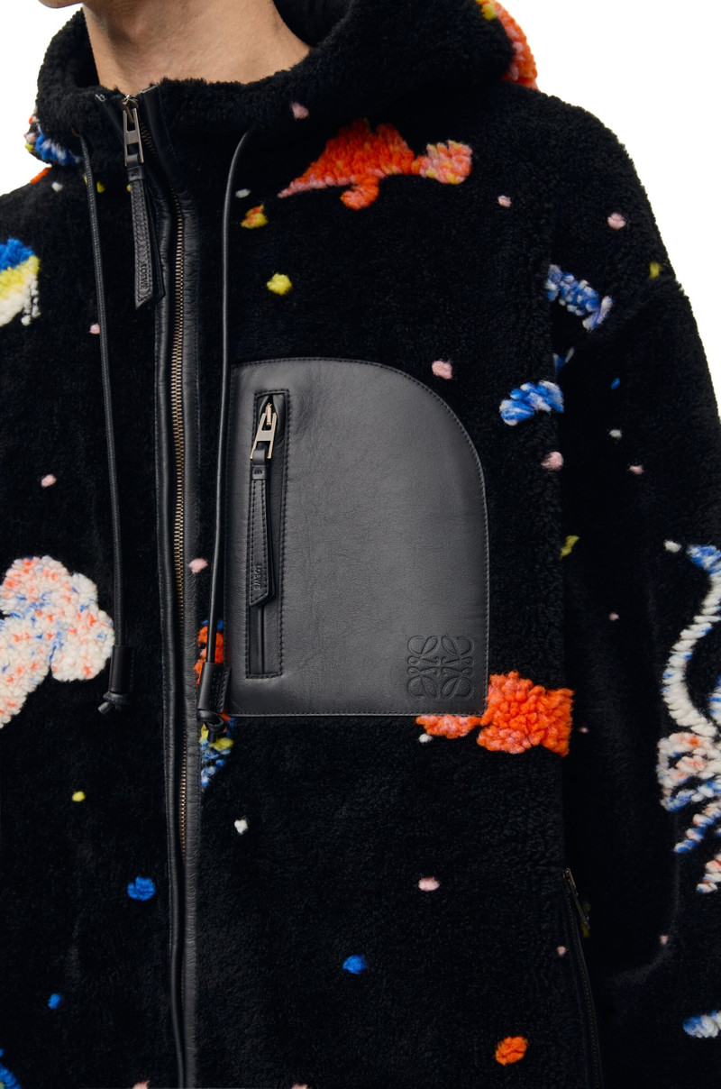 Hooded jacket in technical fleece 5