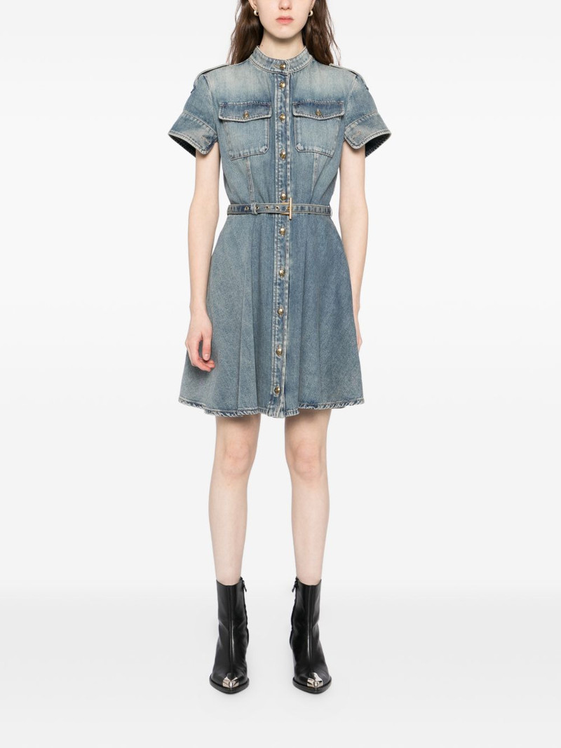 Alexander McQueen denim mini dress outlook