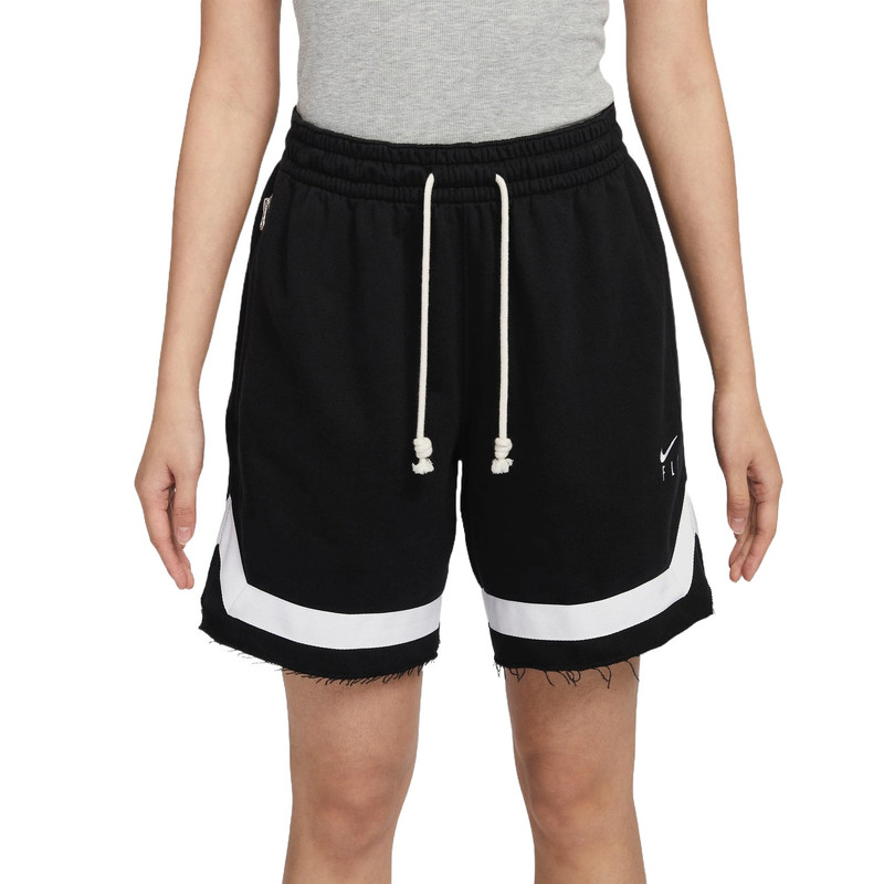 Nike (WMNS) Nike Swoosh Fly Fleece Basketball Shorts Asia Sizing 'Black White' FN0149-010 outlook