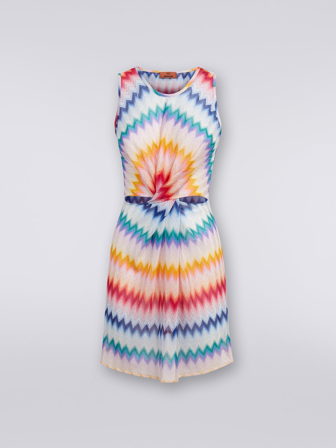 Short Cover Up Multicolor White Base - 1