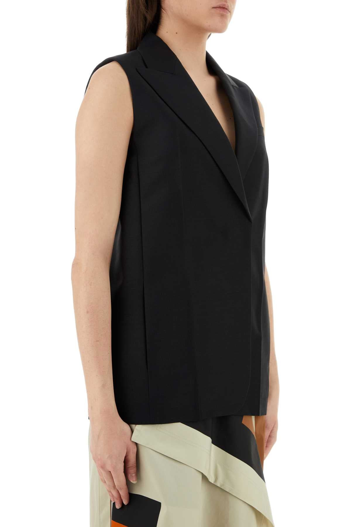 Fendi Women Black Mohair Blend Vest - 5