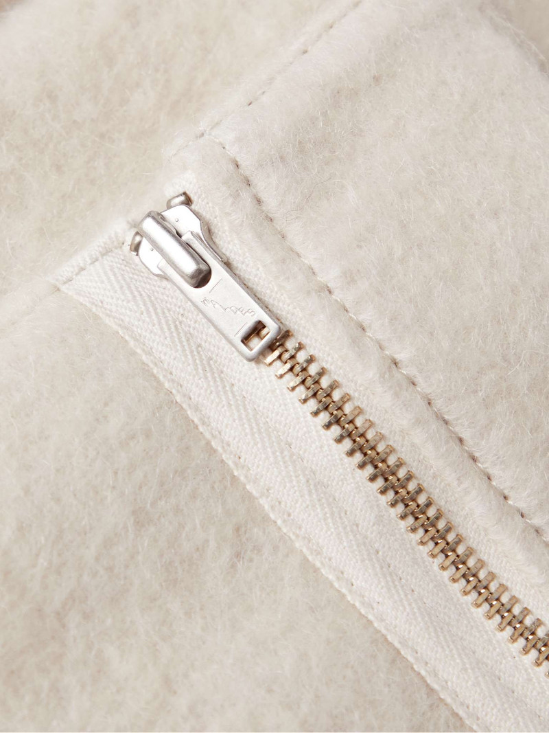 Brushed Wool-Blend Bomber Jacket 3