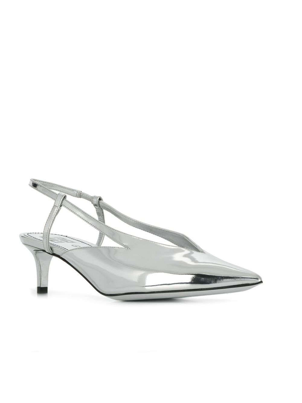 mirrored slingback pumps - 2