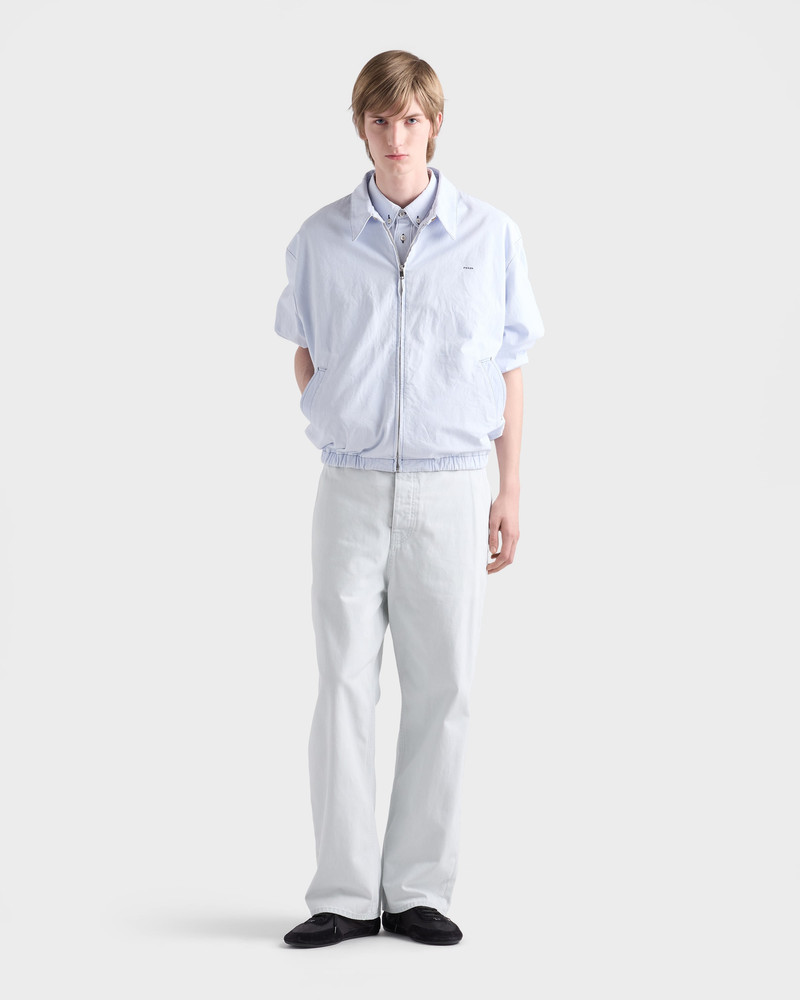 Prada Chambray blouson jacket outlook
