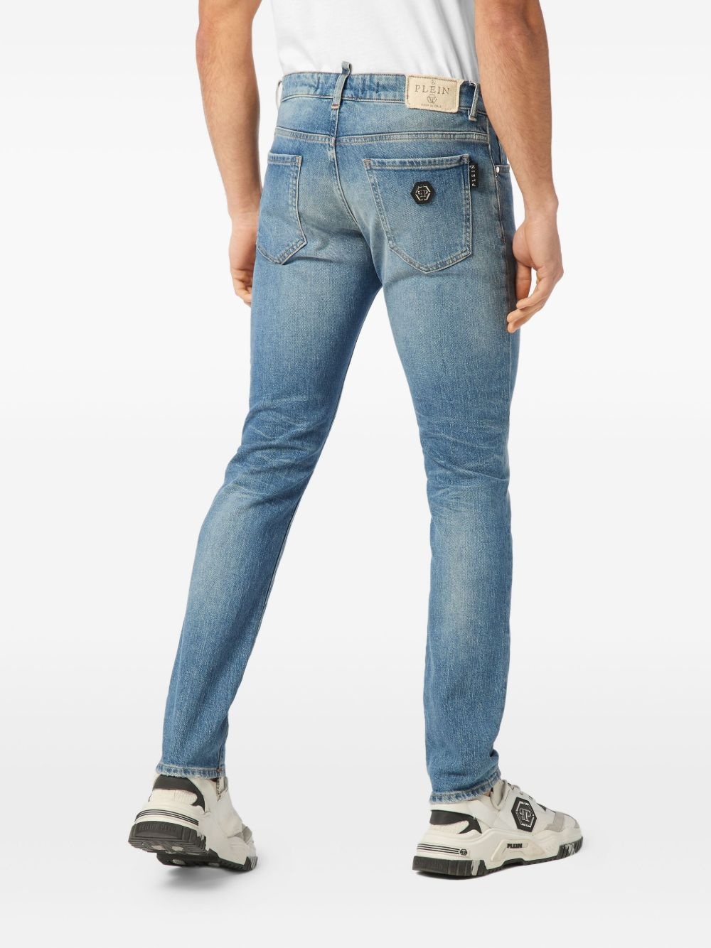 logo-patch jeans - 4