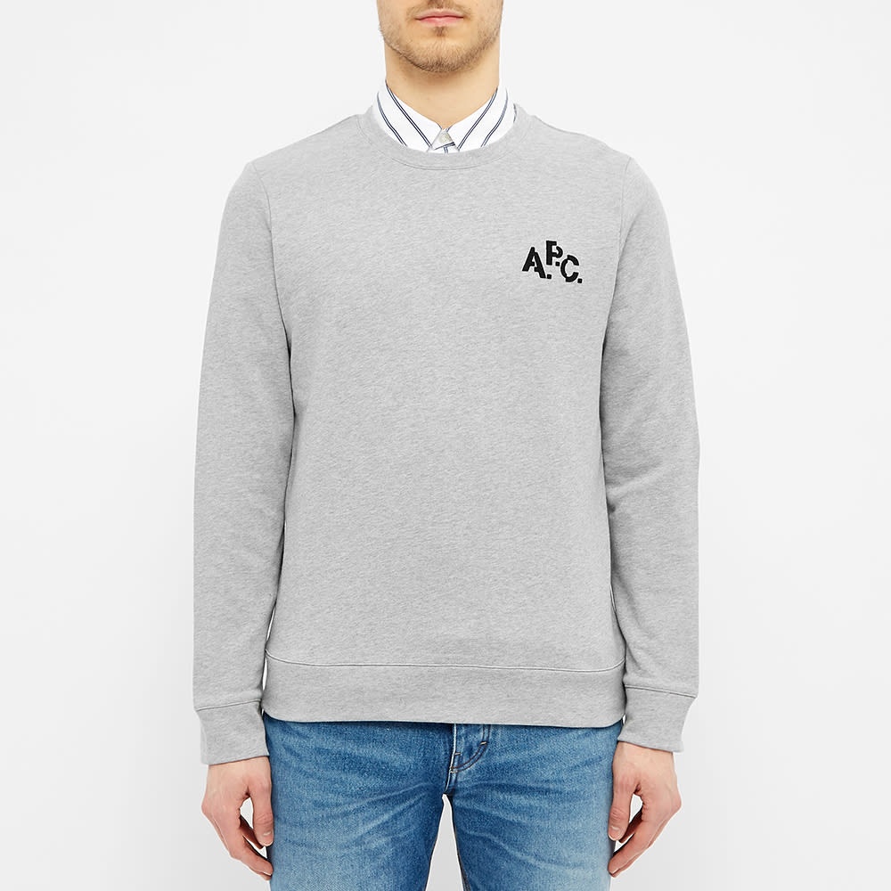 A.P.C. Pixel Logo Crew Sweat - END. Exclusive - 3