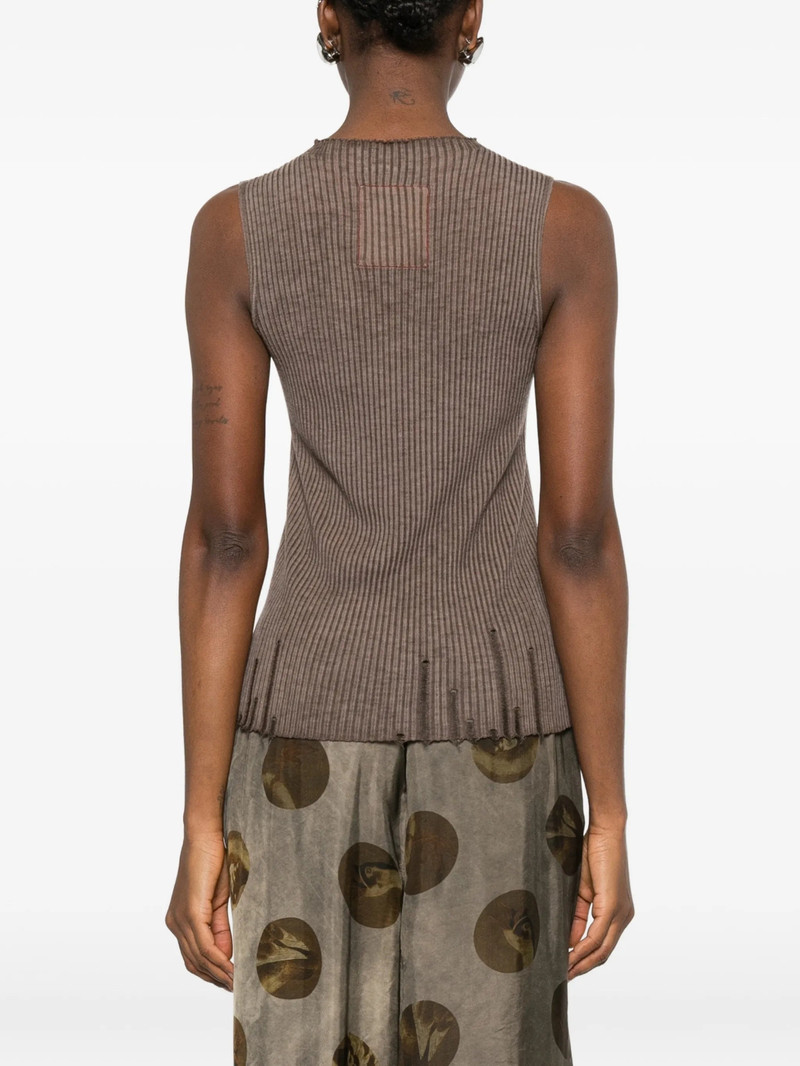 Uma Wang Ribbed Distressed Top 4