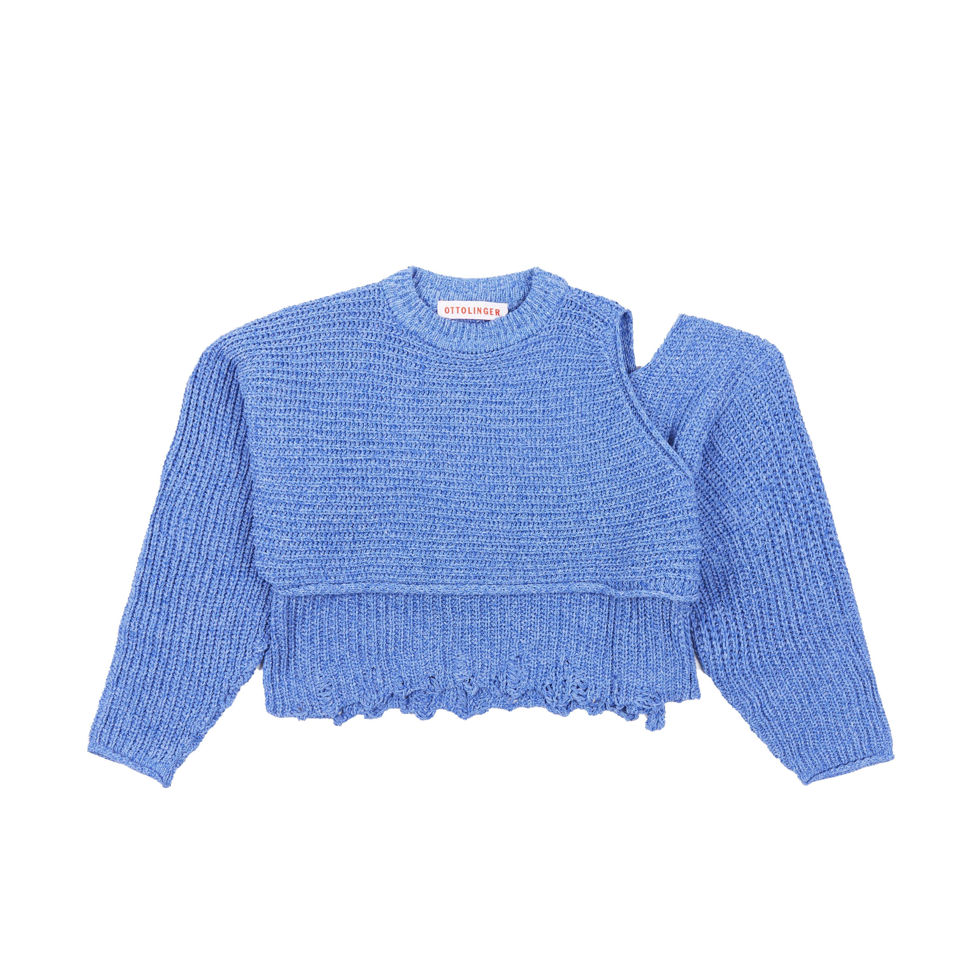 OTTOLINGER Knitted Deconstructed Wrap Knit Blue - 1