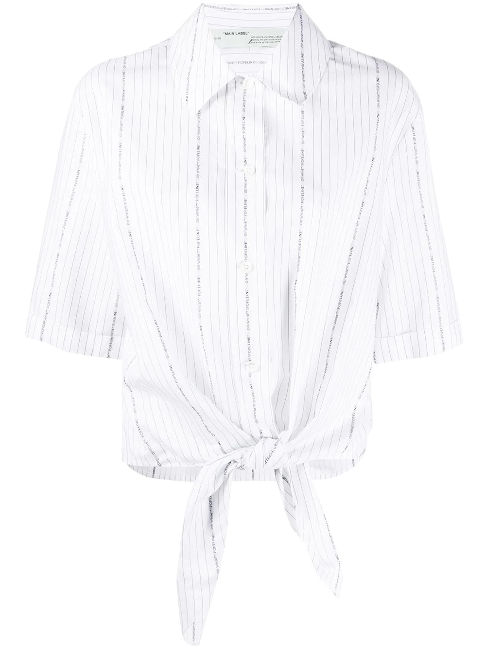 popeline baseball knot shirt  - 1