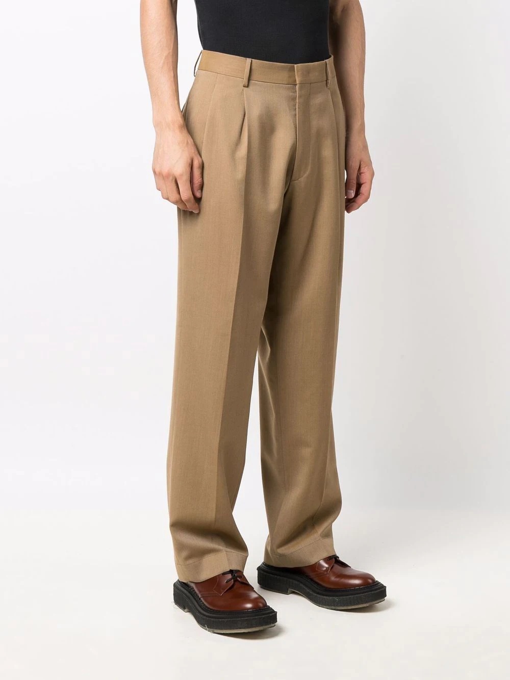 straight-leg tailored trousers - 3