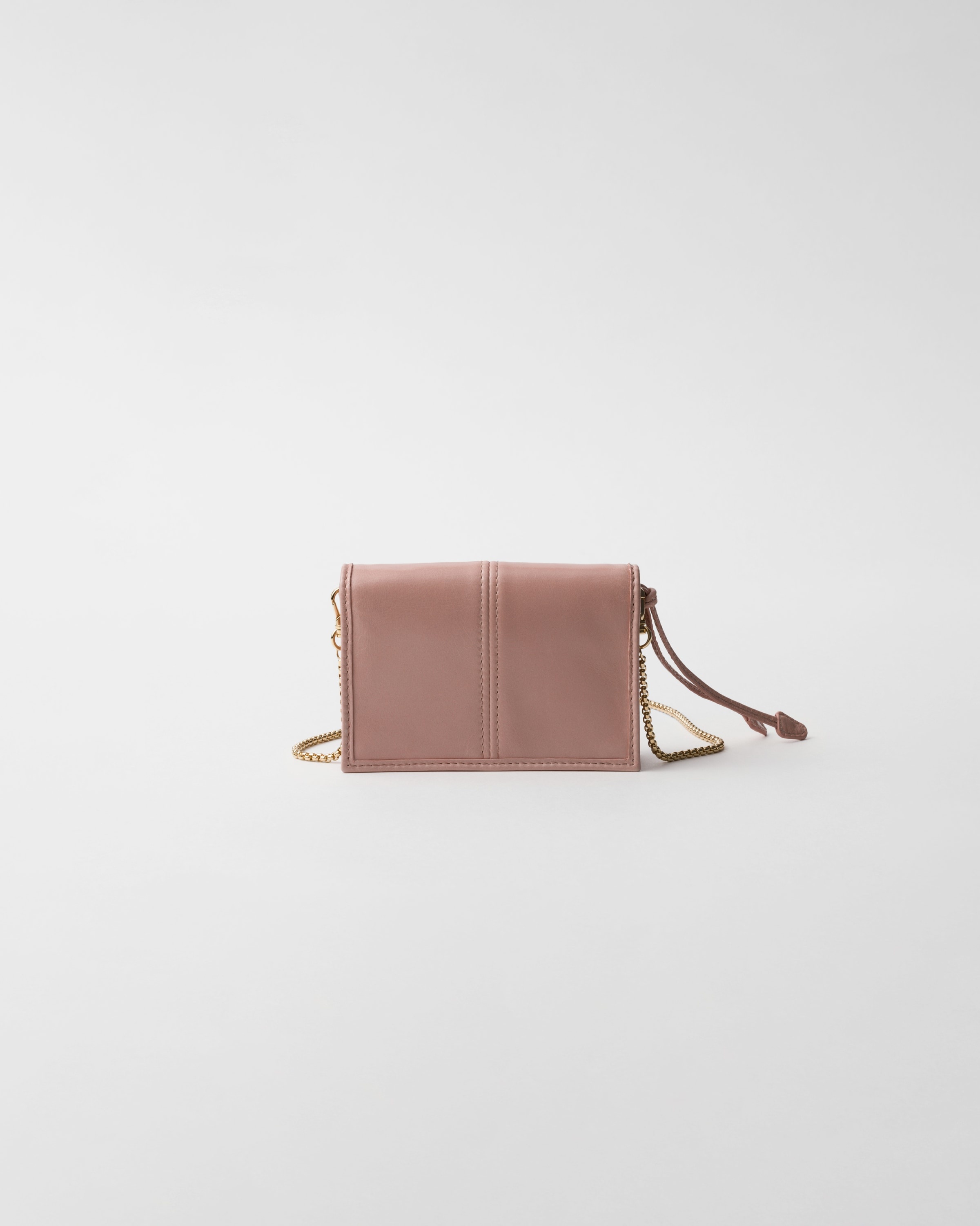 Leather card holder with shoulder strap - 3