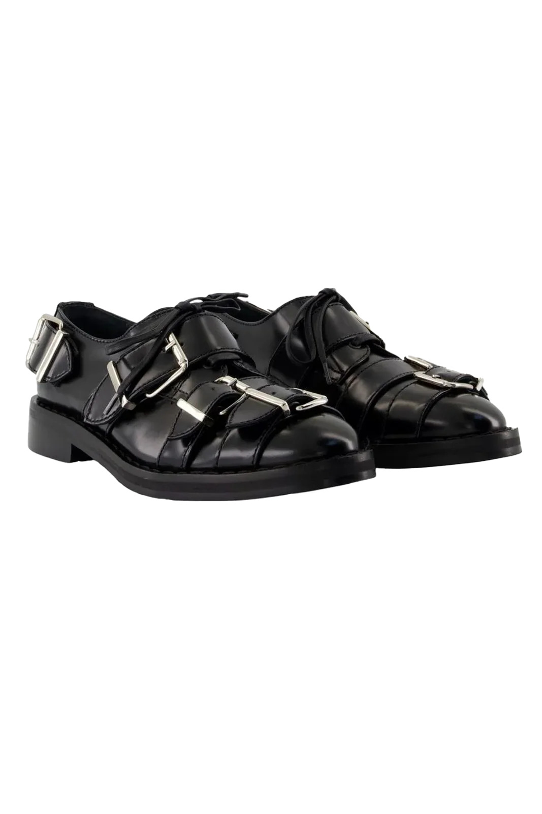 Simone Rocha Multi Buckle Brogue Black - 2