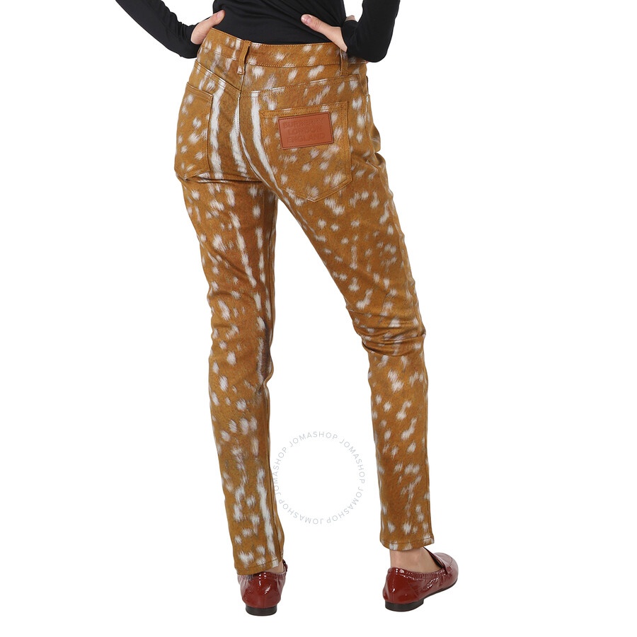Burberry Ladies Honey Printed Pants - 6