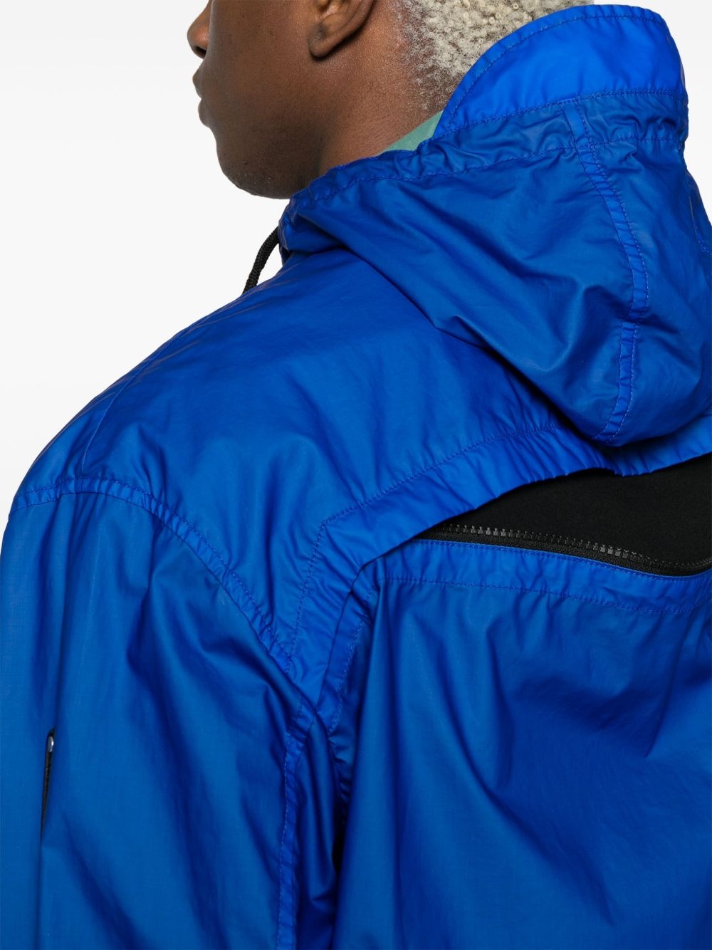asymmetric "Volt Blue" jacket - 5