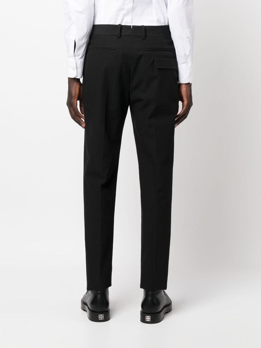 tapered-leg tailored trousers - 4
