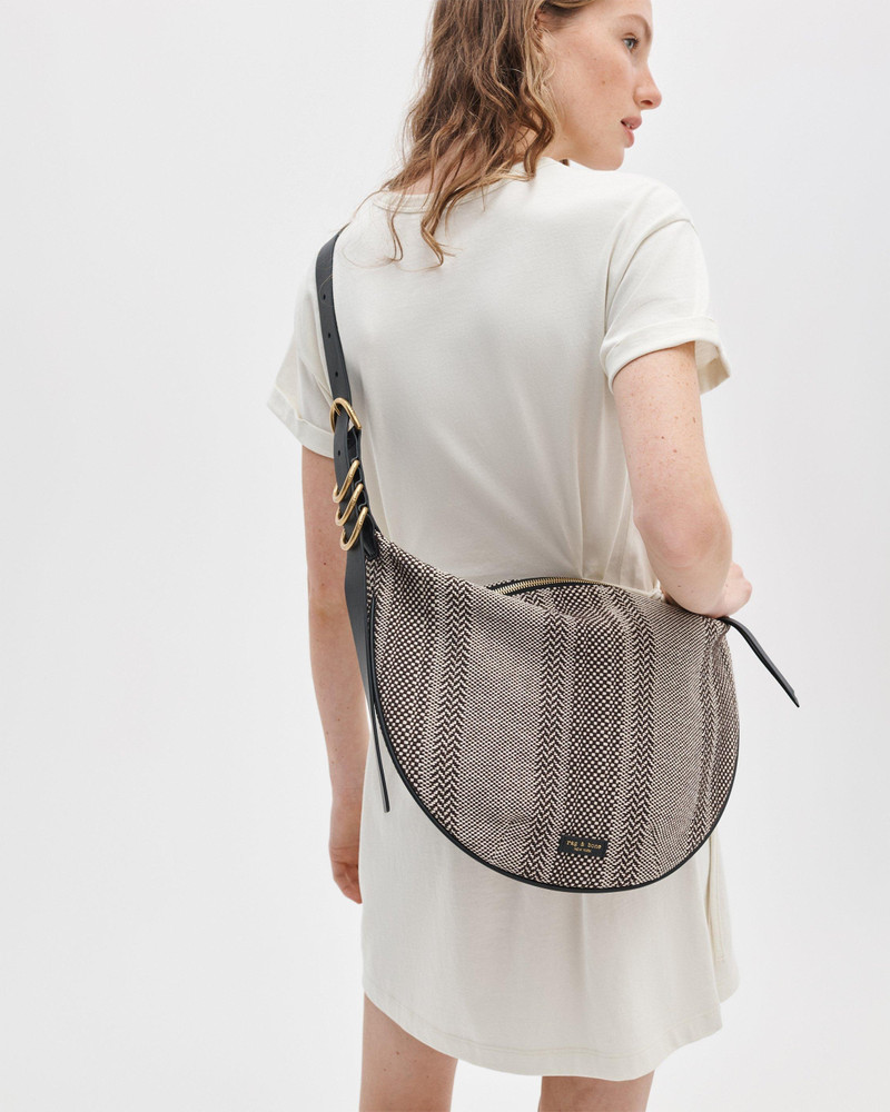 rag & bone Mercer Medium Canvas Hobo Bag outlook