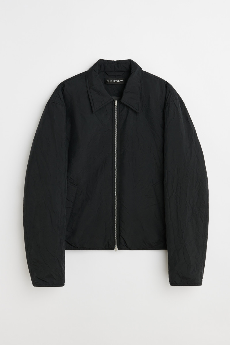 Slight Jacket Shining Black Crinkle Solaro 1