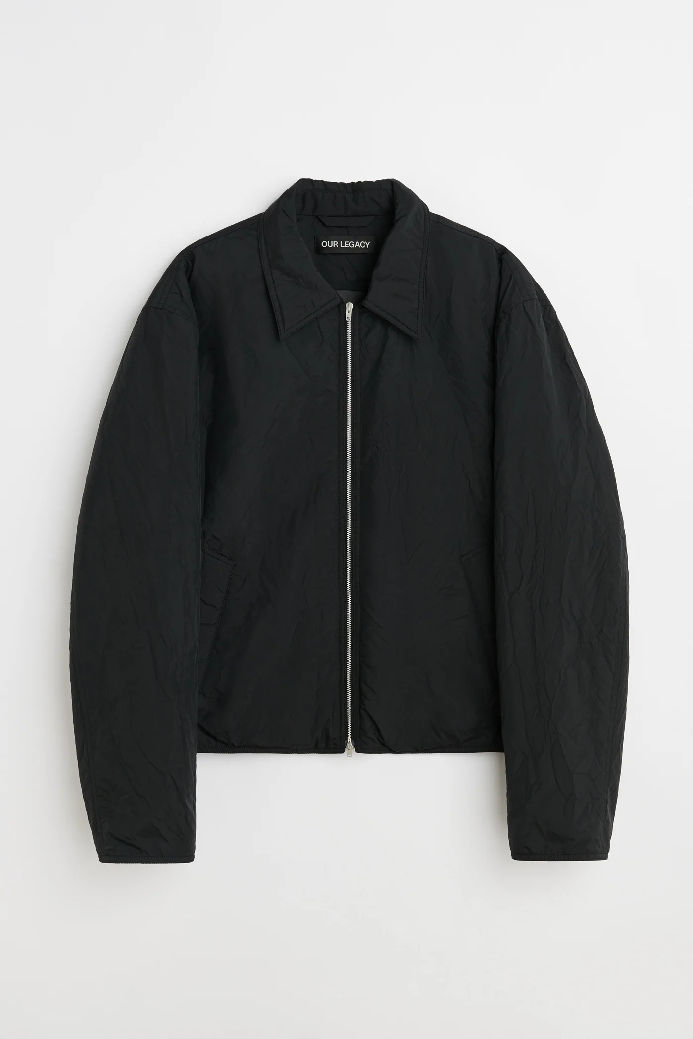 Slight Jacket Shining Black Crinkle Solaro - 1