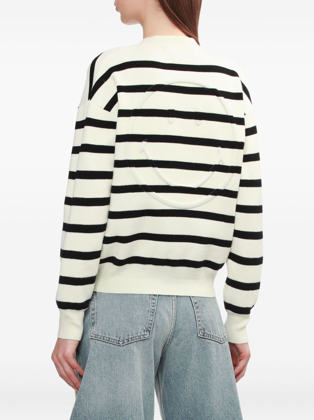 stripe smiley cardigan - 4