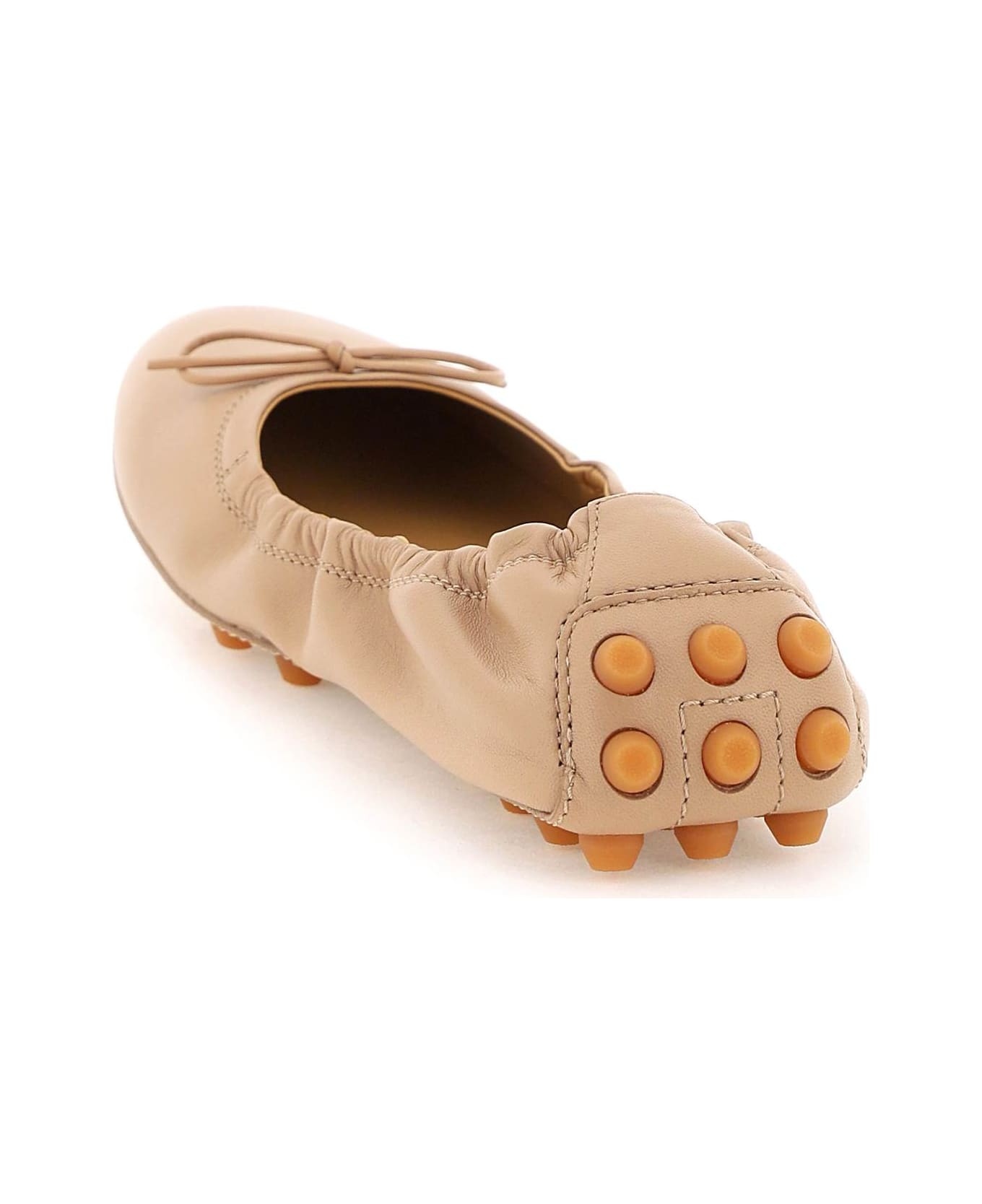 Bubble Leather Ballet Flats - 3