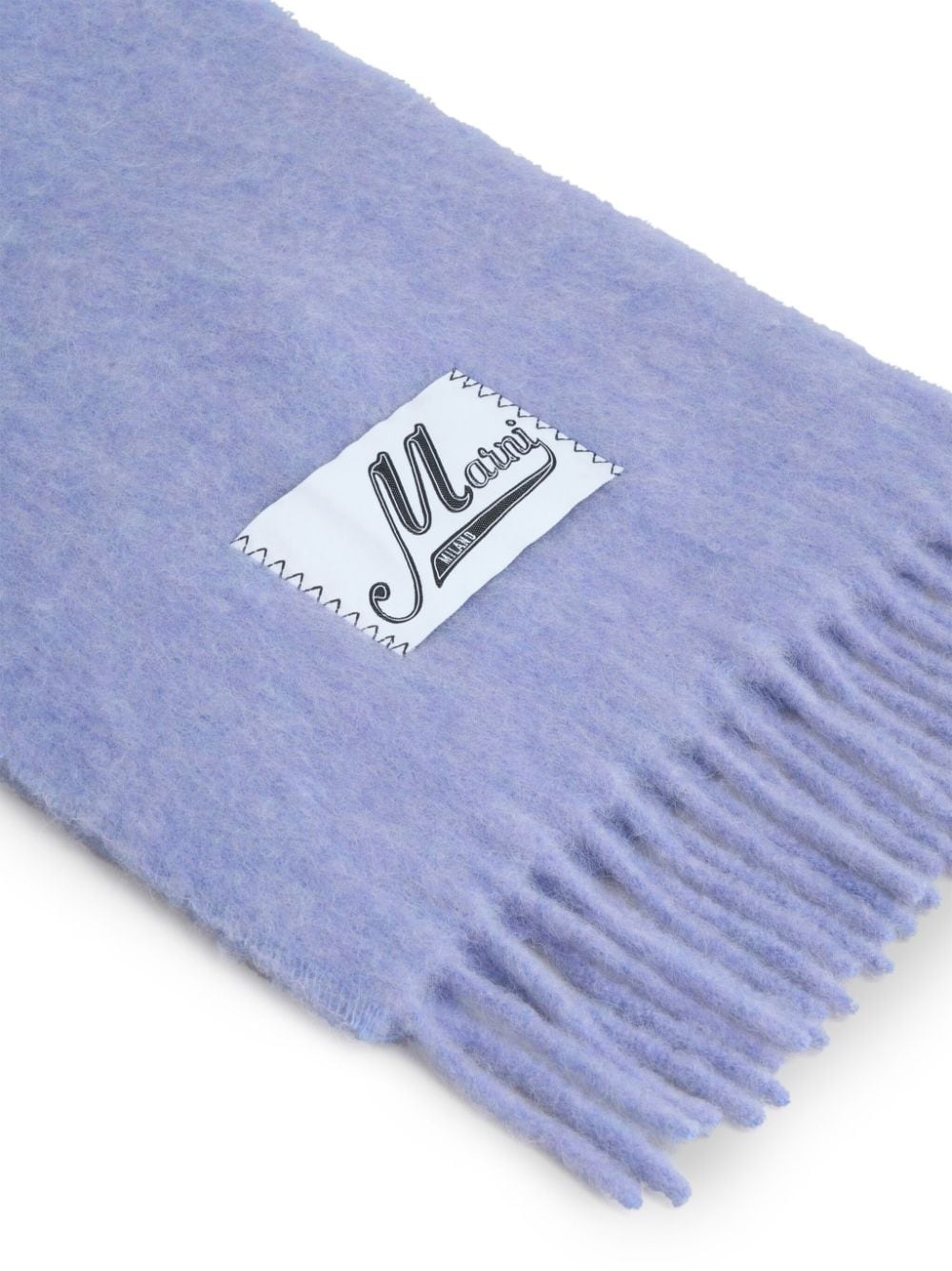 logo-appliqué scarf - 2