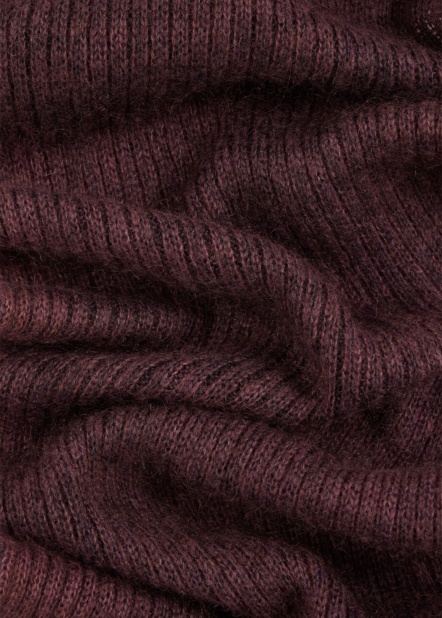 Purple Mohair-Blend Marl Scarf - 4
