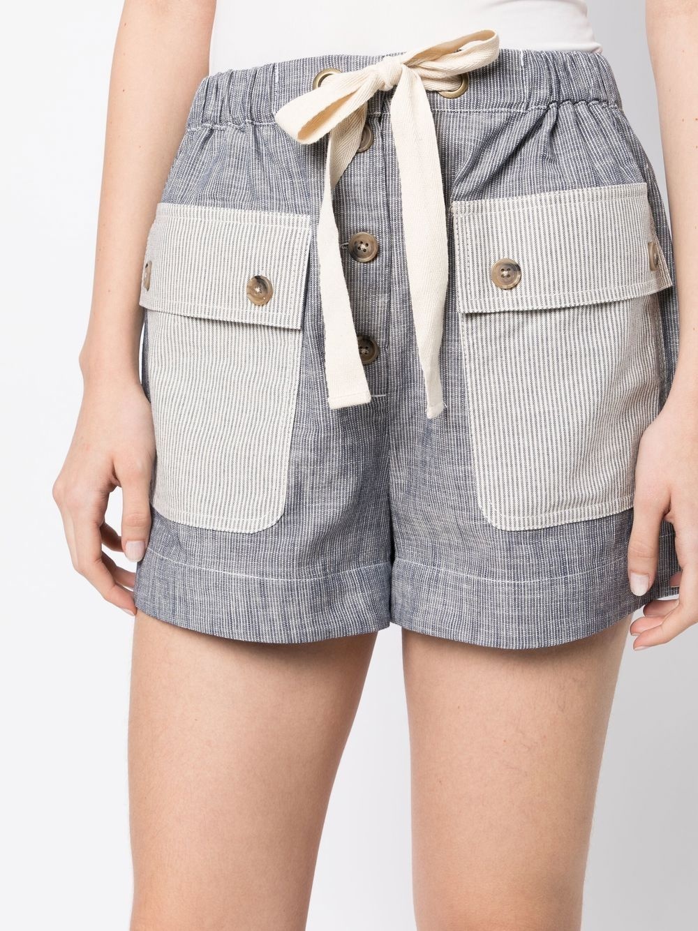 drawstring-waist shorts - 5