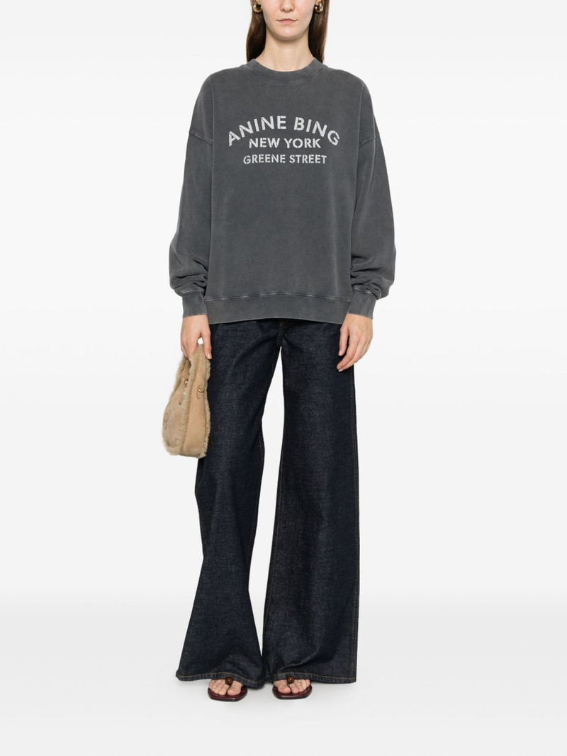 ANINE BING logo-print sweater outlook