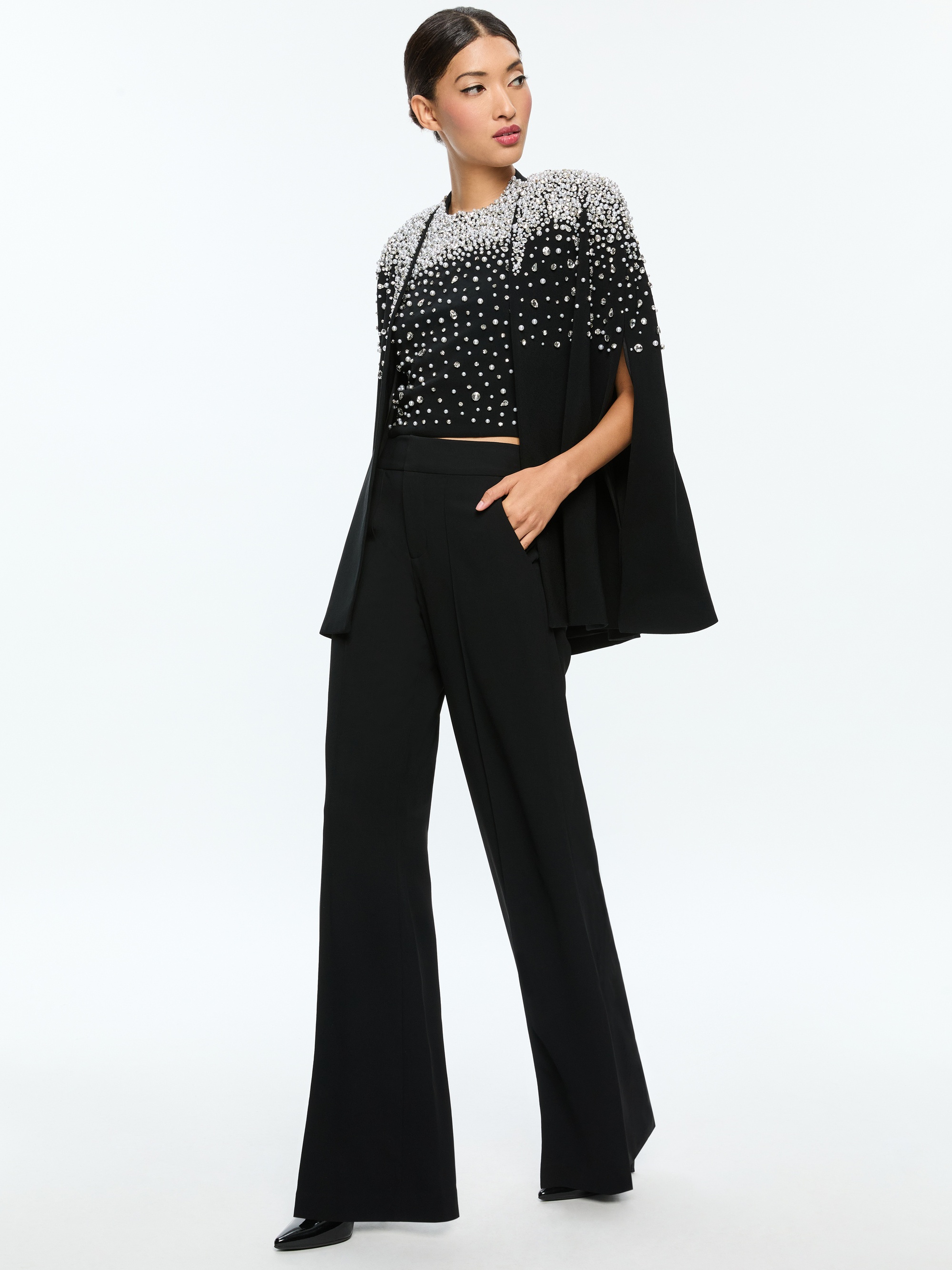 KIESHA EMBELLISHED CAPE - 1