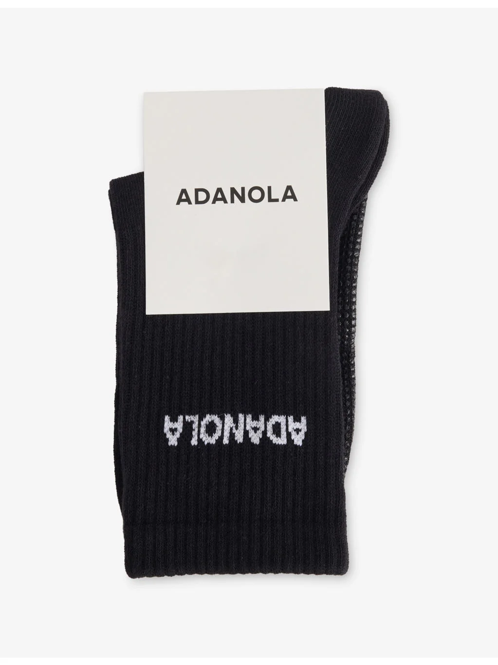 Crew-Length Pilates Grip Cotton-Blend Socks - 1