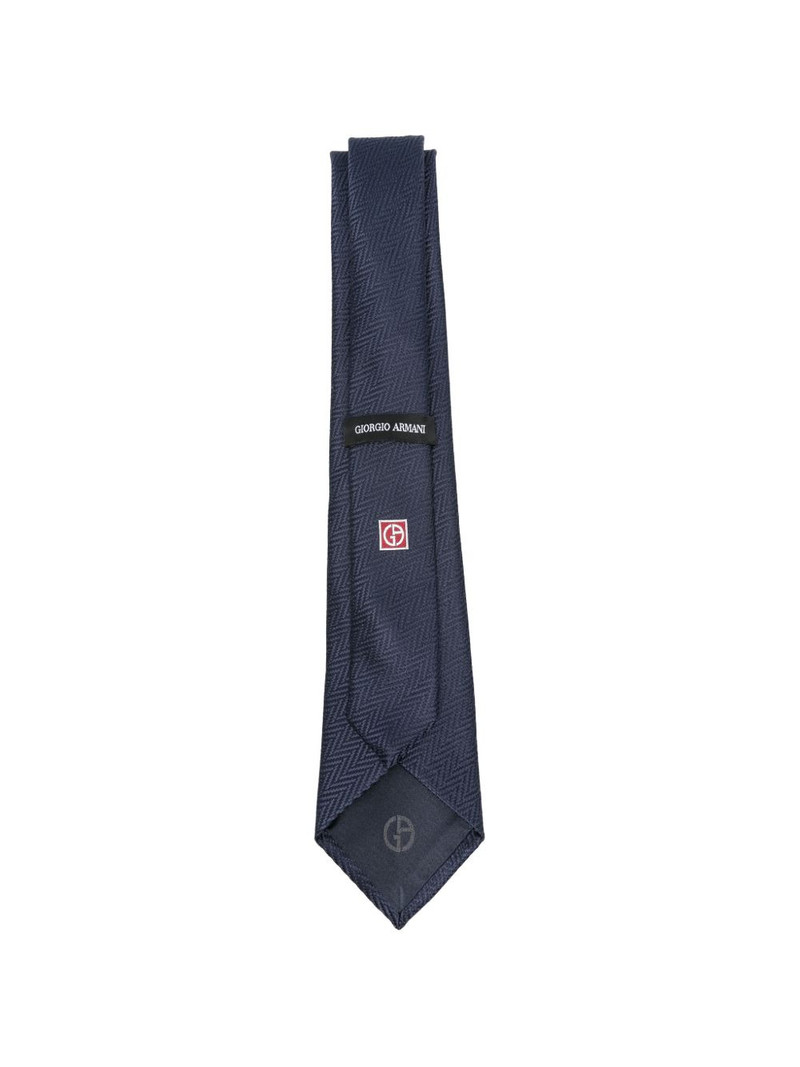 GIORGIO ARMANI herringbone tie outlook