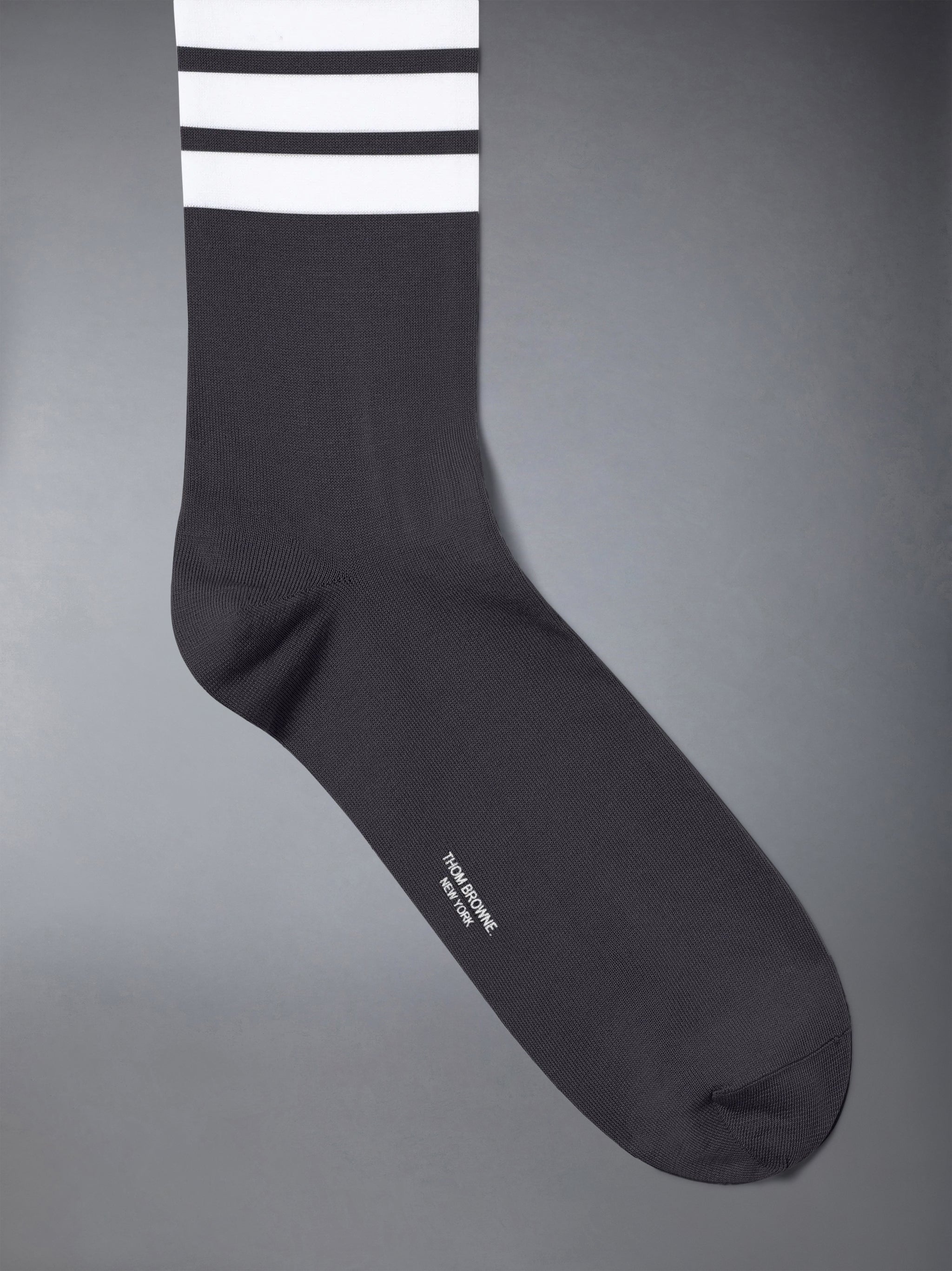 Lightweight Cotton 4-bar Mid Calf Socks - 2