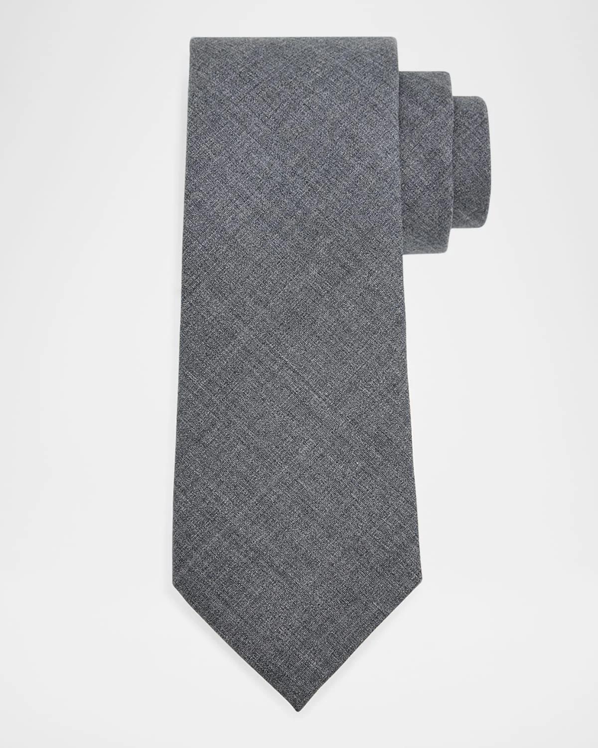 Men's Lightweight Wool Solid Tie - 1