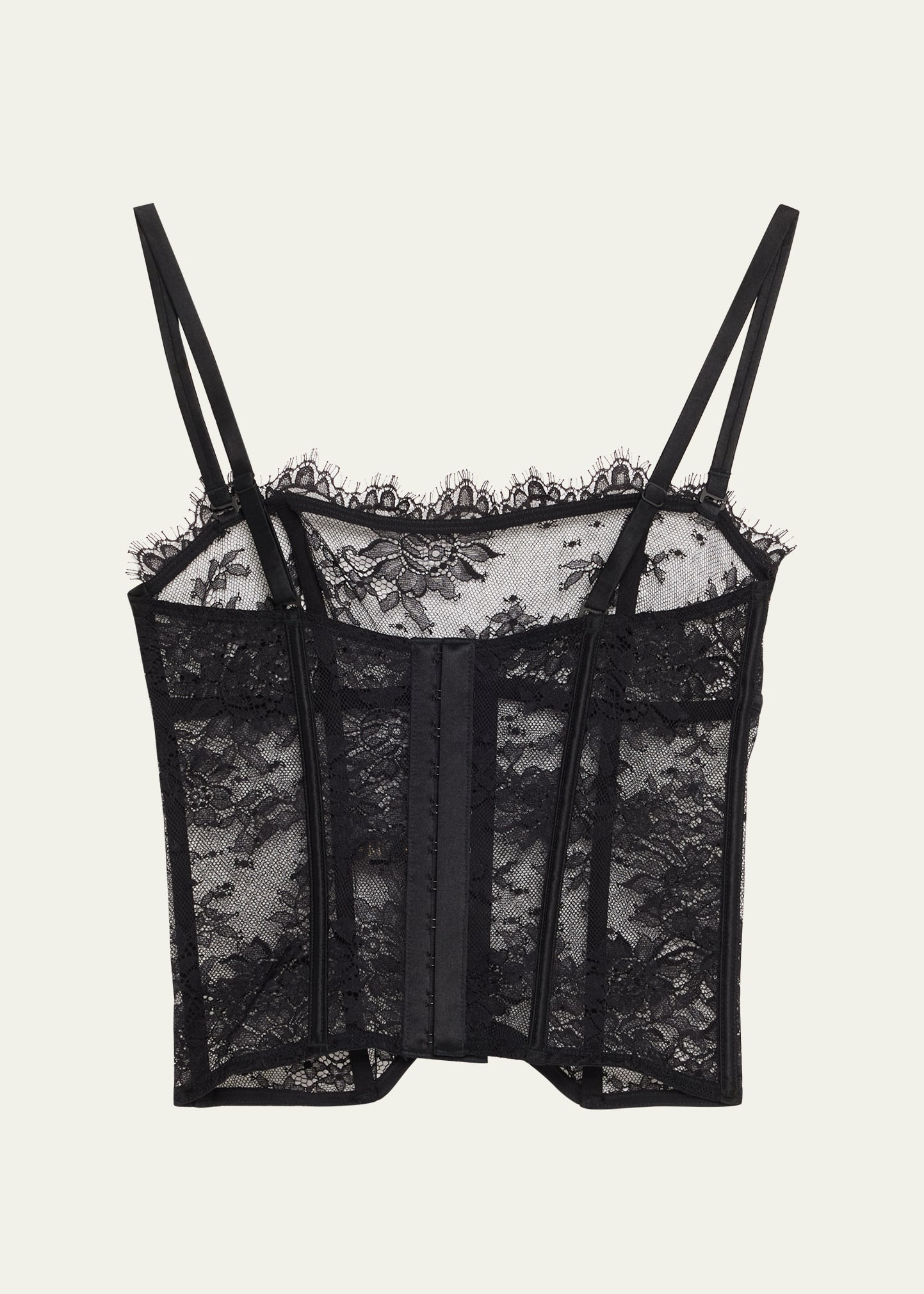 Jolie Strapless Scalloped Lace Bustier - 2
