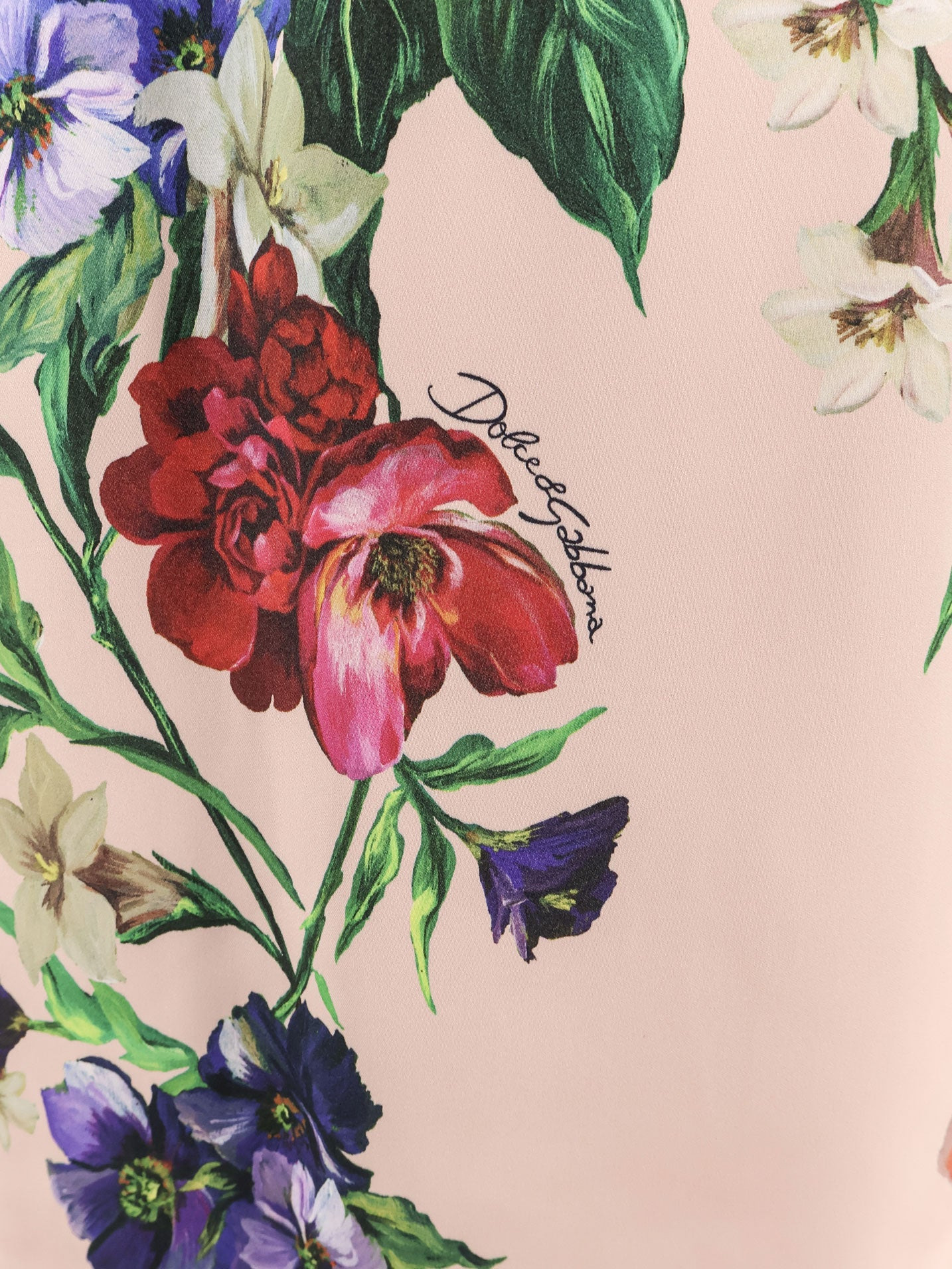 Satin Dress With Iconic Floral Print - 4
