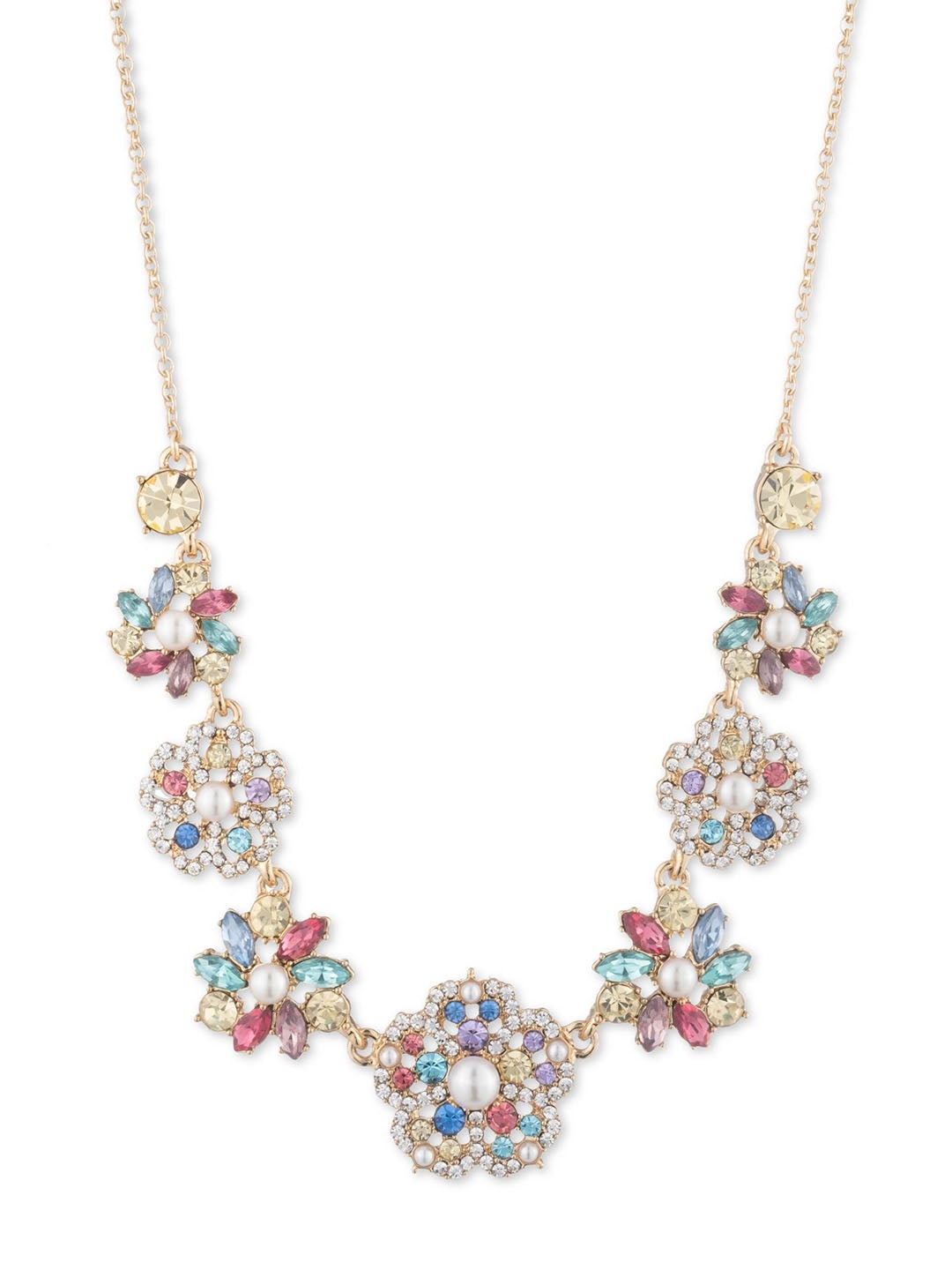 MULTI FRESH FLORAL NECKLACE - 1