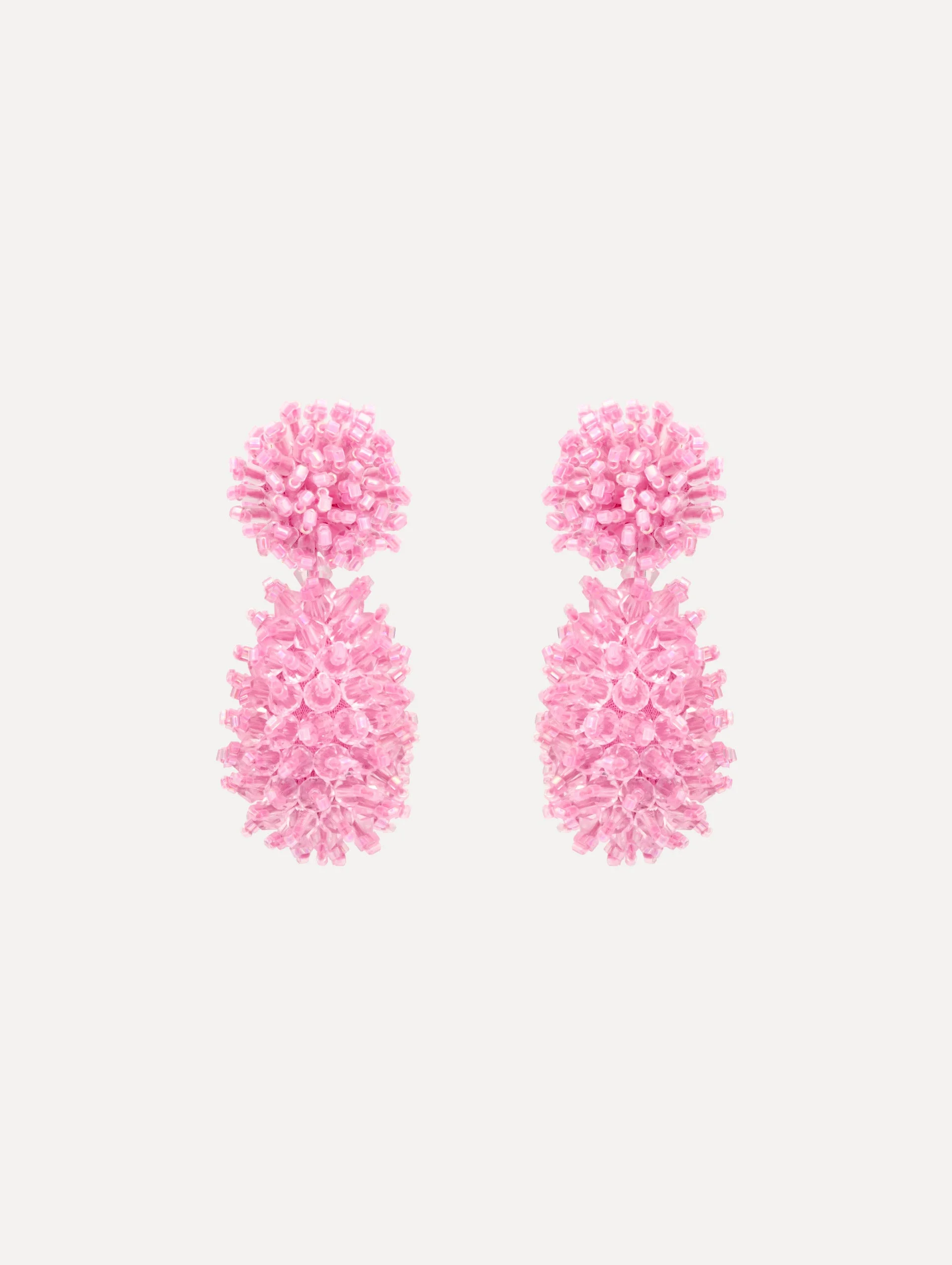 BEADED CLUSTER DROP EARRINGS - 1