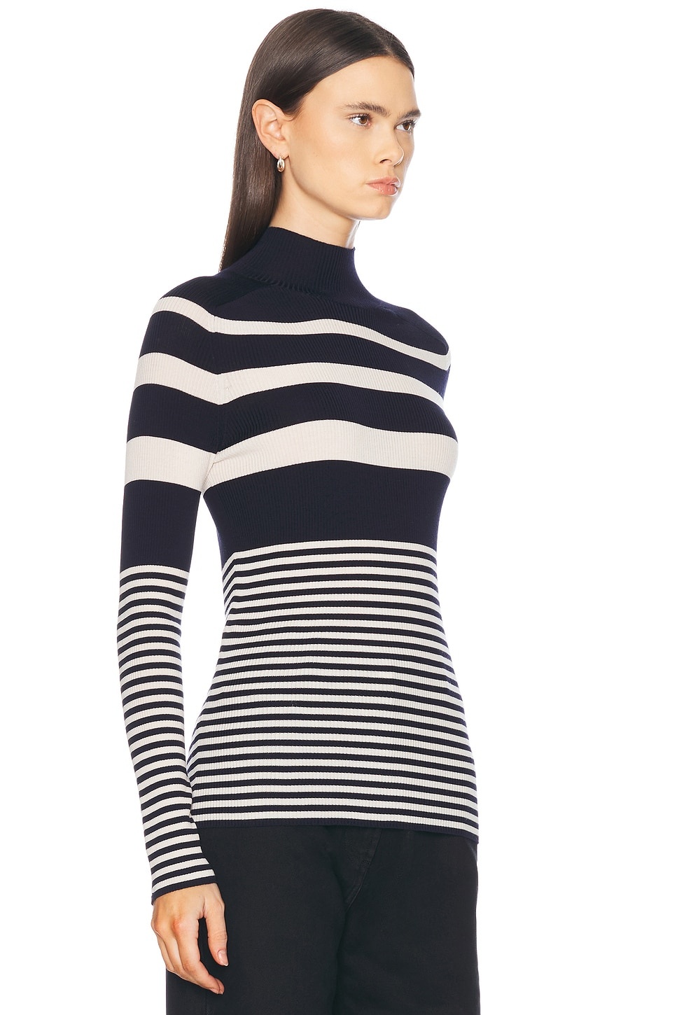 Long Sleeve Turtleneck Top - 2