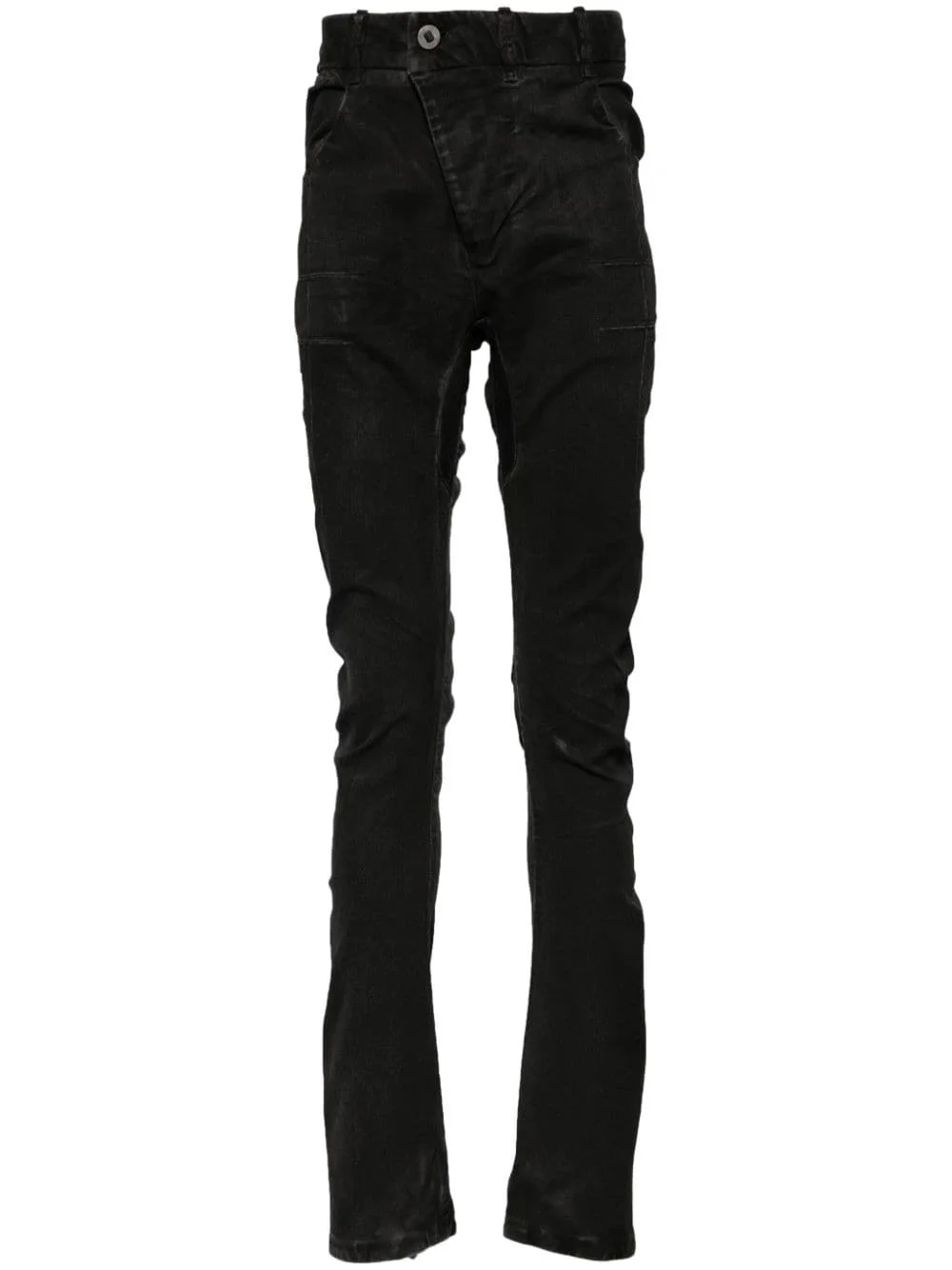 drop-crotch skinny trousers - 1