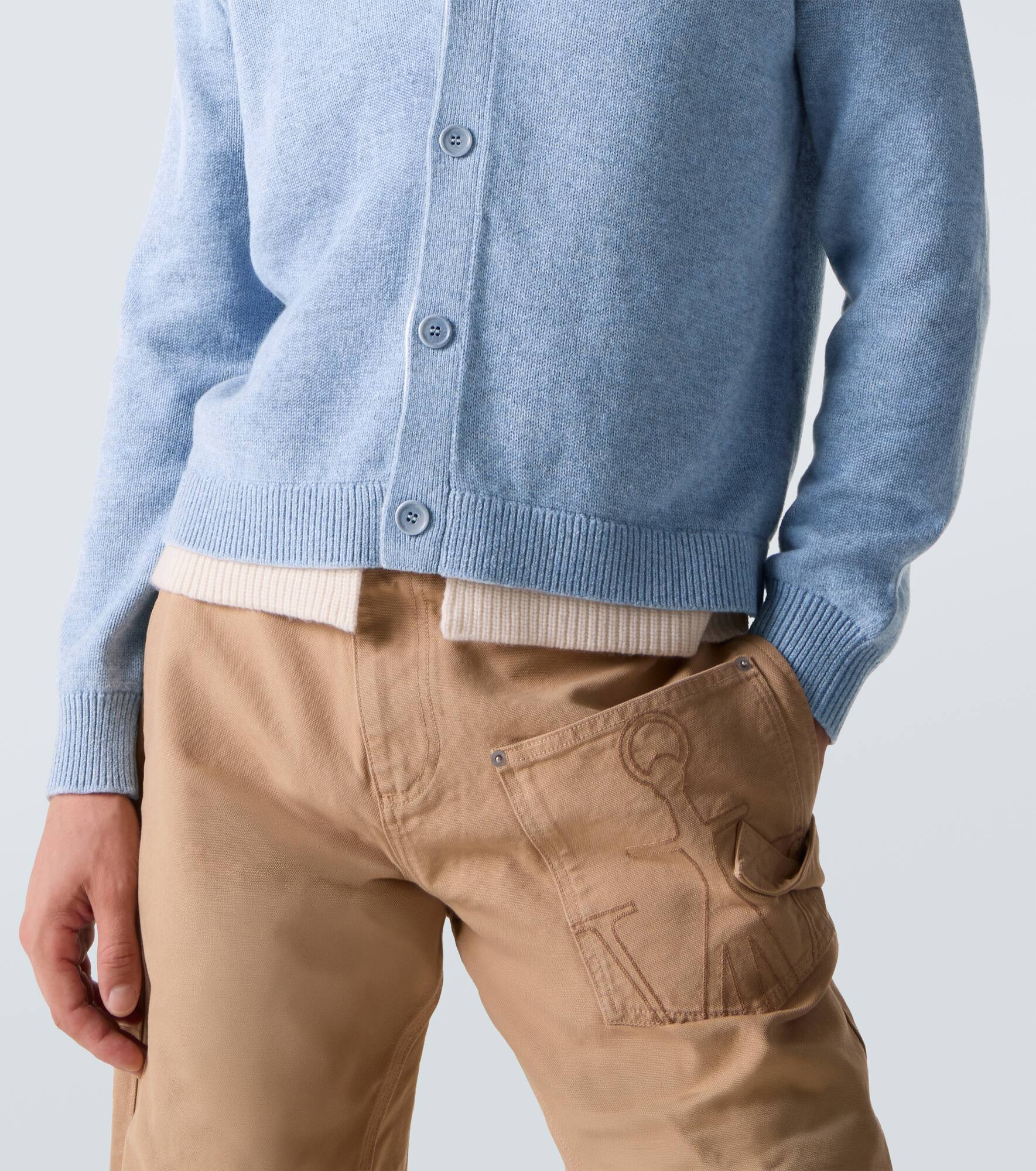 Wool and cashmere cardigan - 6