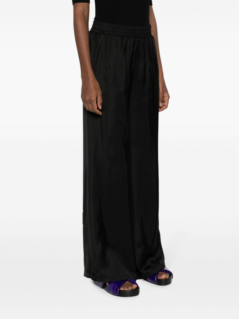 elasticated-waist satin palazzo pants 3