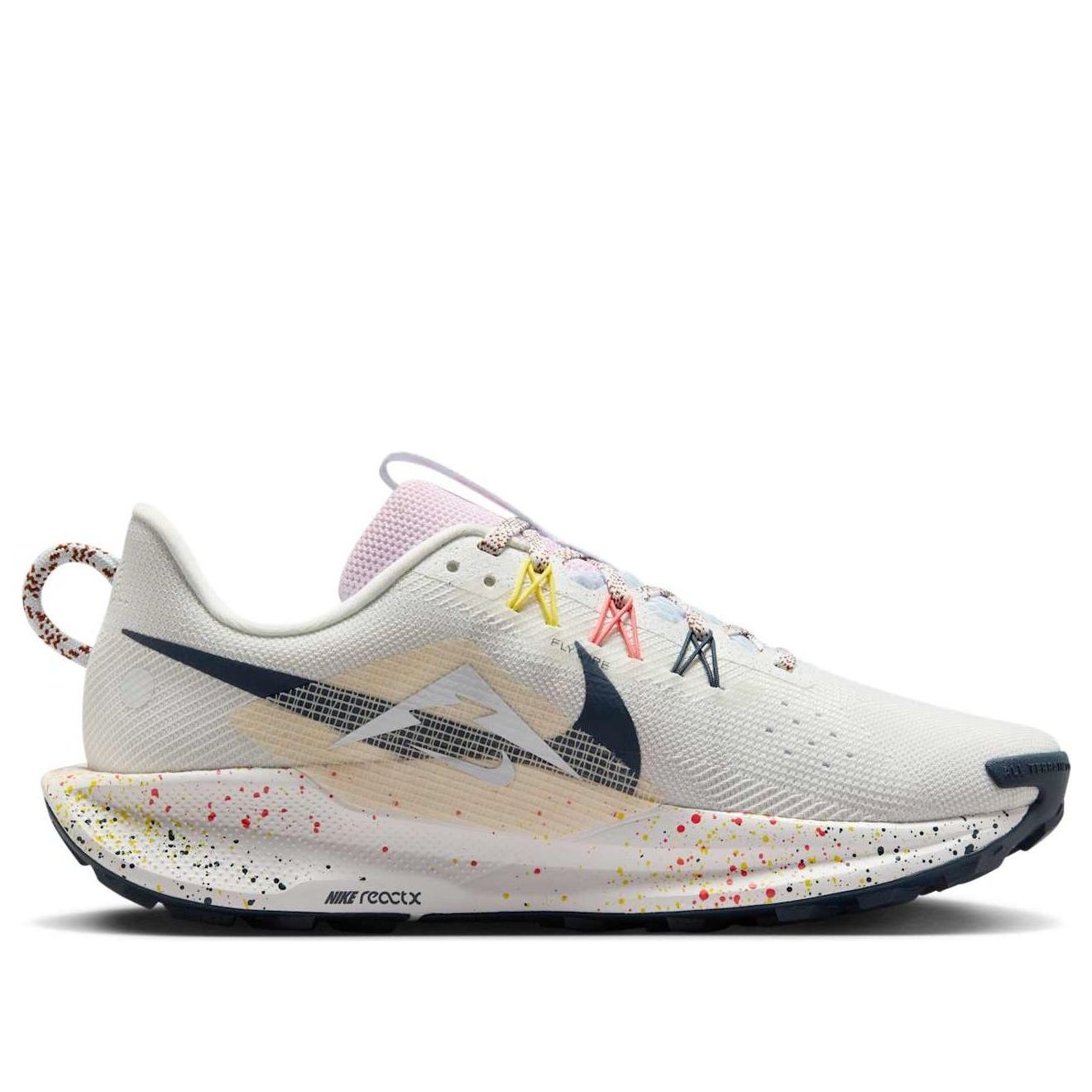 (WMNS) Nike React Pegasus Trail 5 'Summit White Football Grey Pink Foam Armory Navy' DV3865-102 - 2