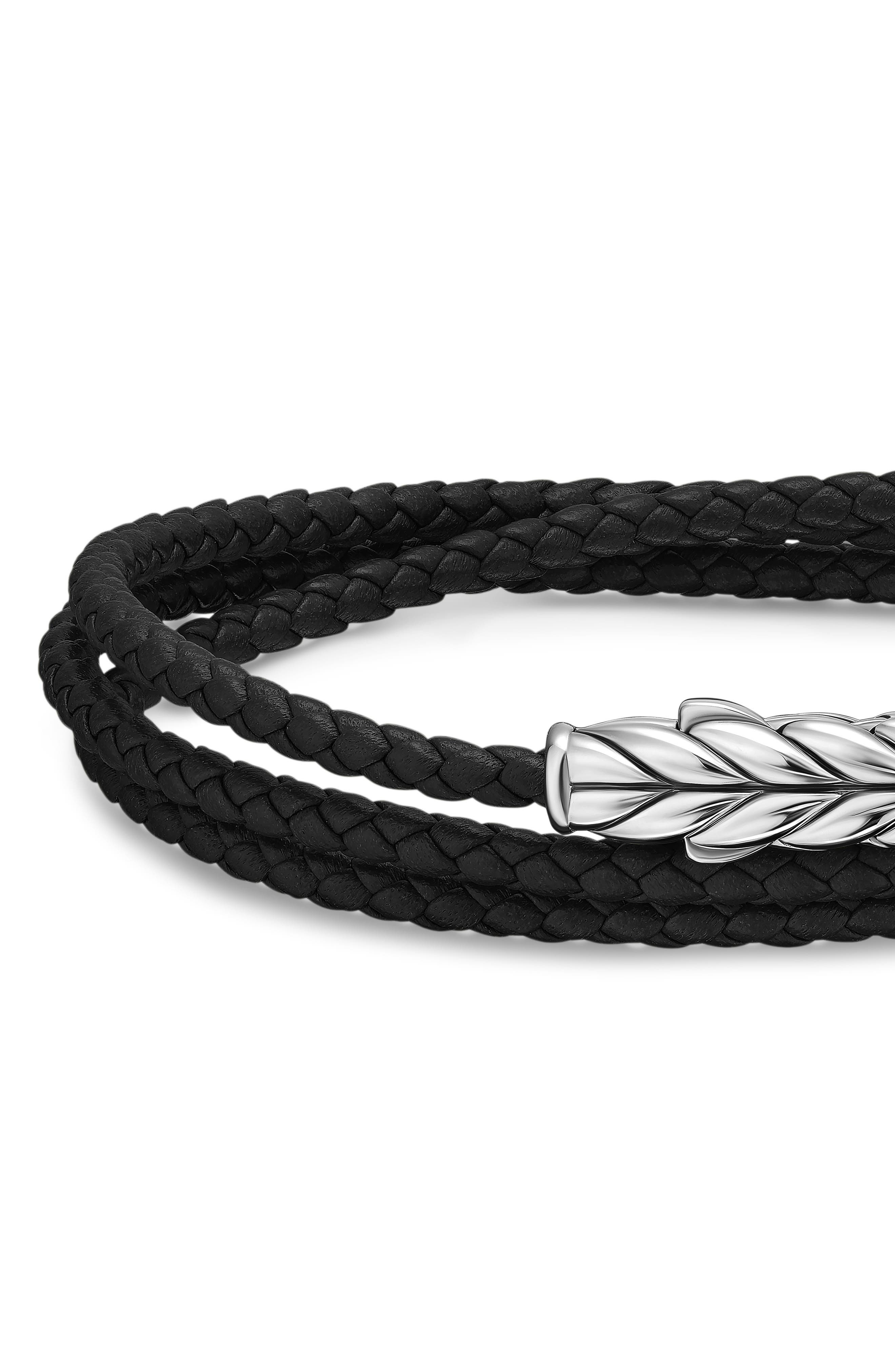 David Yurman Sterling Silver Leather Bracelet at Nordstrom - 4